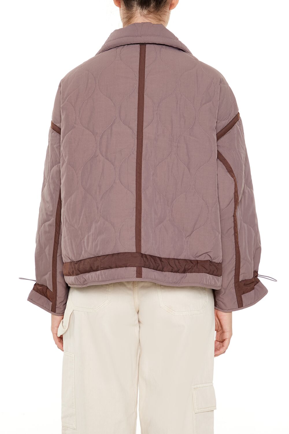 Quilted Two-Tone Puffer Jacket - Image 13
