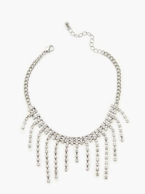 Rhinestone Fringe Anklet