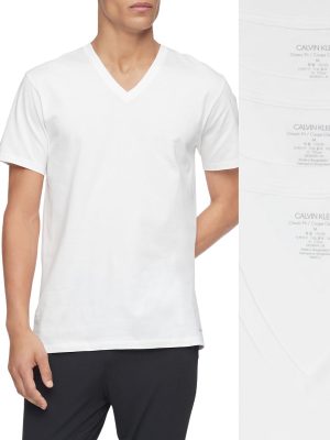Cotton Classics Short Sleeve V-Neck Classic Fit 3 Pack Tee
