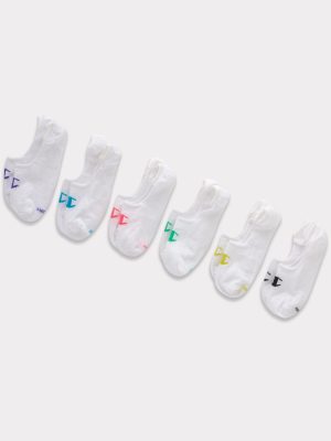 Champion Women's 6 Pack Invisible Liner Socks