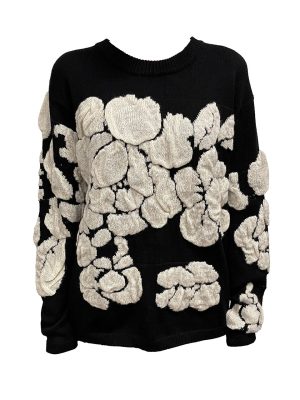 Emilia Abstract 3D Puff Sweater