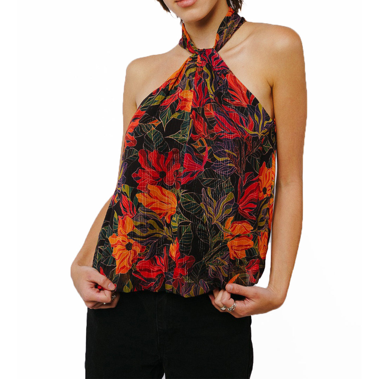 Gisele Twist Neck Halter Top - Image 2