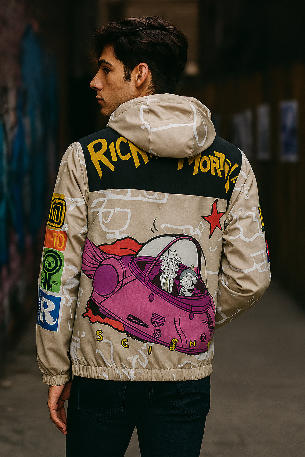 Rick And Morty Light Weight Windbreaker Jacket - Image 2