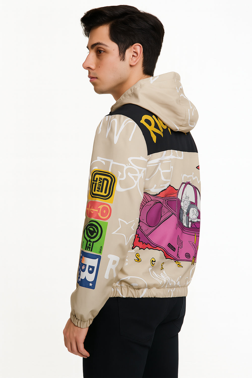 Rick And Morty Light Weight Windbreaker Jacket - Image 3