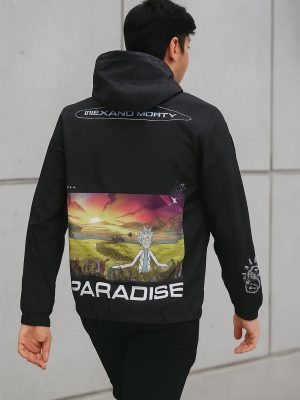 Rick And Morty Taslon Light Weight Jacket