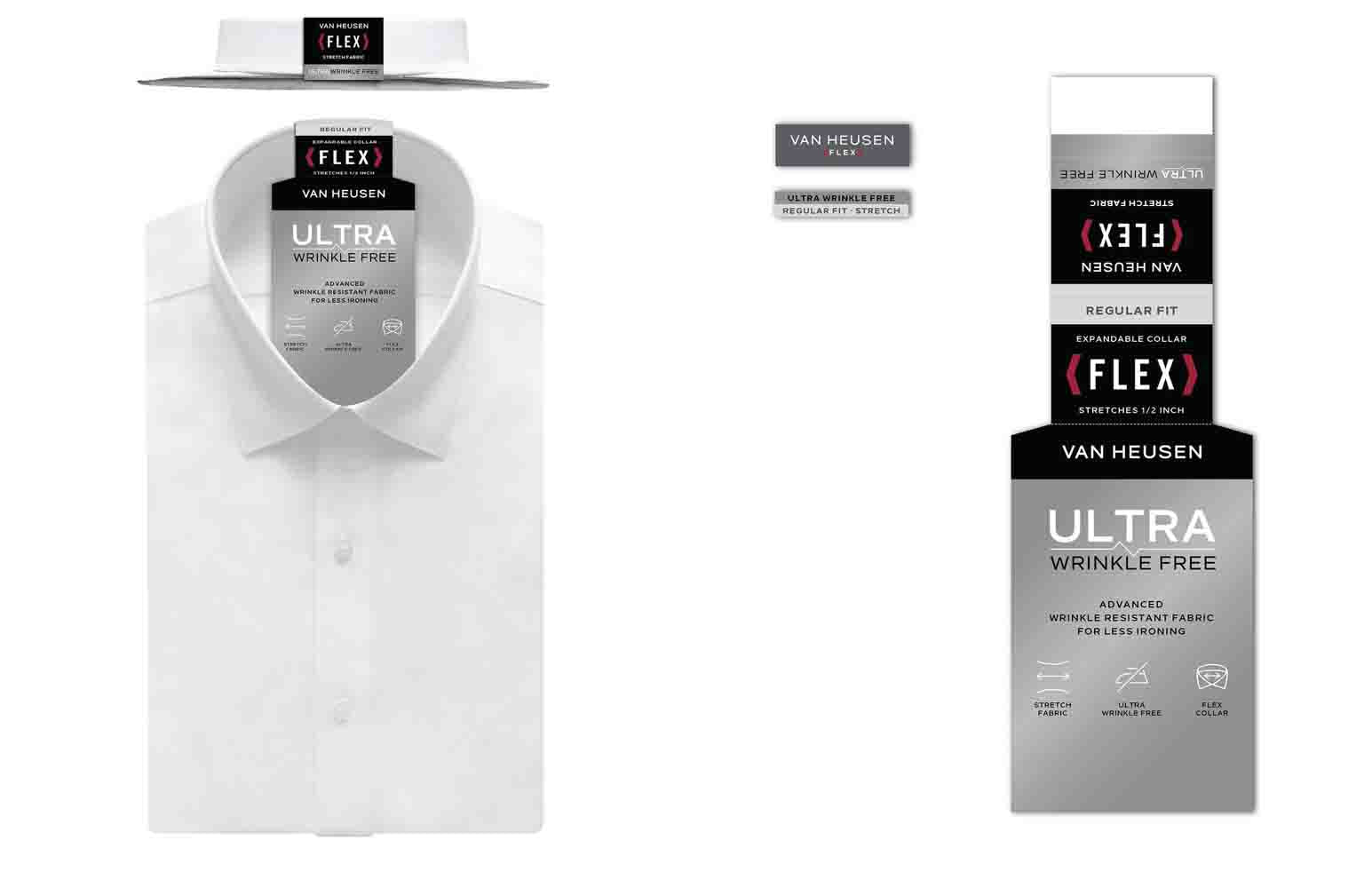 Van Heusen Regular Fit Ultra Wrinkle Free Stretch FLEX Solid - Image 2