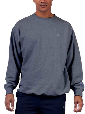 Champion Big And Tall Men's Powerblend Fleece Pullover Crew Sweatshirt