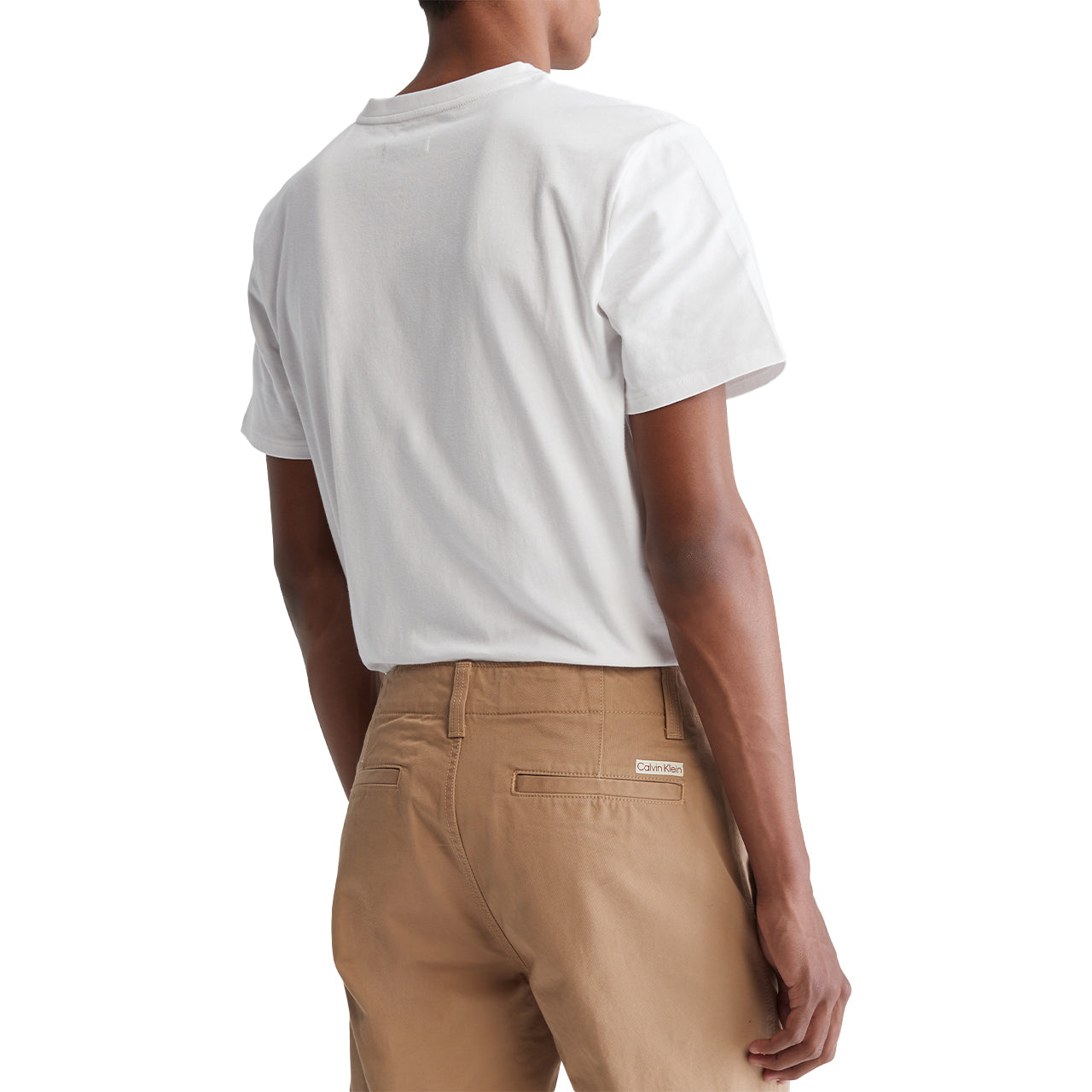 Short Sleeves Smooth Solid V-Neck Tee - Image 3