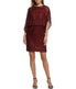 1Pc Dolman Sleeve Blouson Sheath Dress Ruby - Image 5