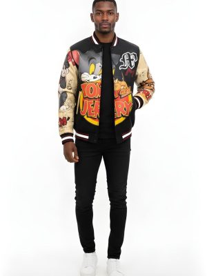 Tom And Jerry Varsity Jacket