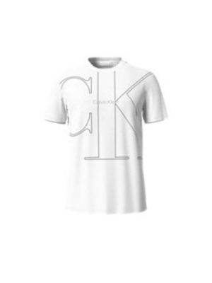 Short Sleeves Chest Monogram Crew