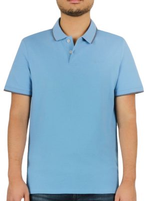 Short Sleeves Stretch Pique Polo