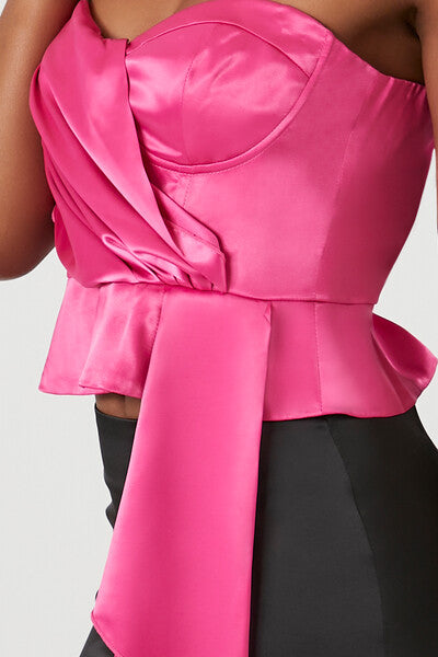 Sweetheart Satin Tube Top - Image 5