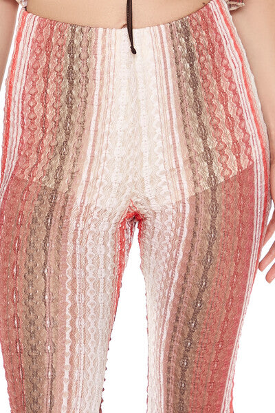 Striped Flare-Leg Pants - Image 6