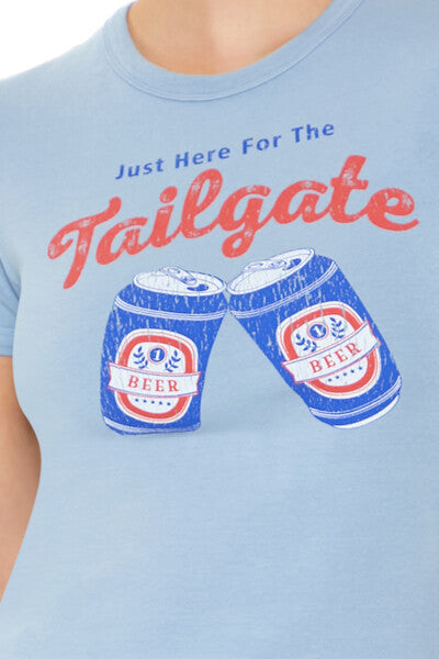 Just Here For the Tailgate Baby Tee - Image 3