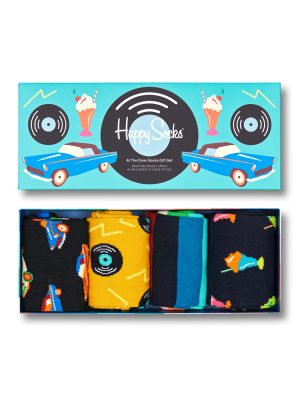 4-Pack At The Diner Socks Gift Set Multi